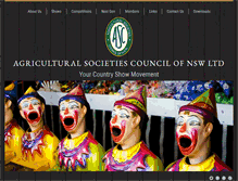 Tablet Screenshot of agshowsnsw.org.au